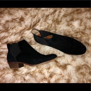 *Sold* Black Suede Boots